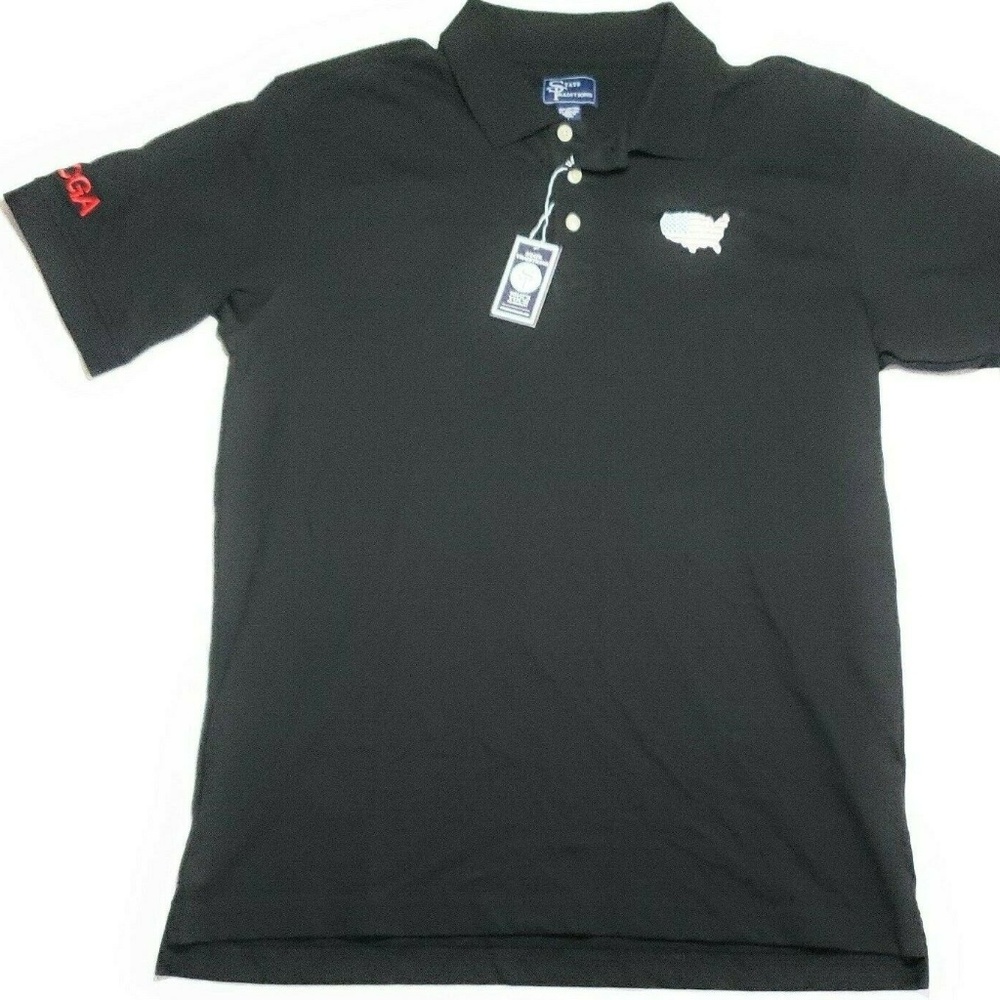 State Traditions Golf Polo With America Embroiled